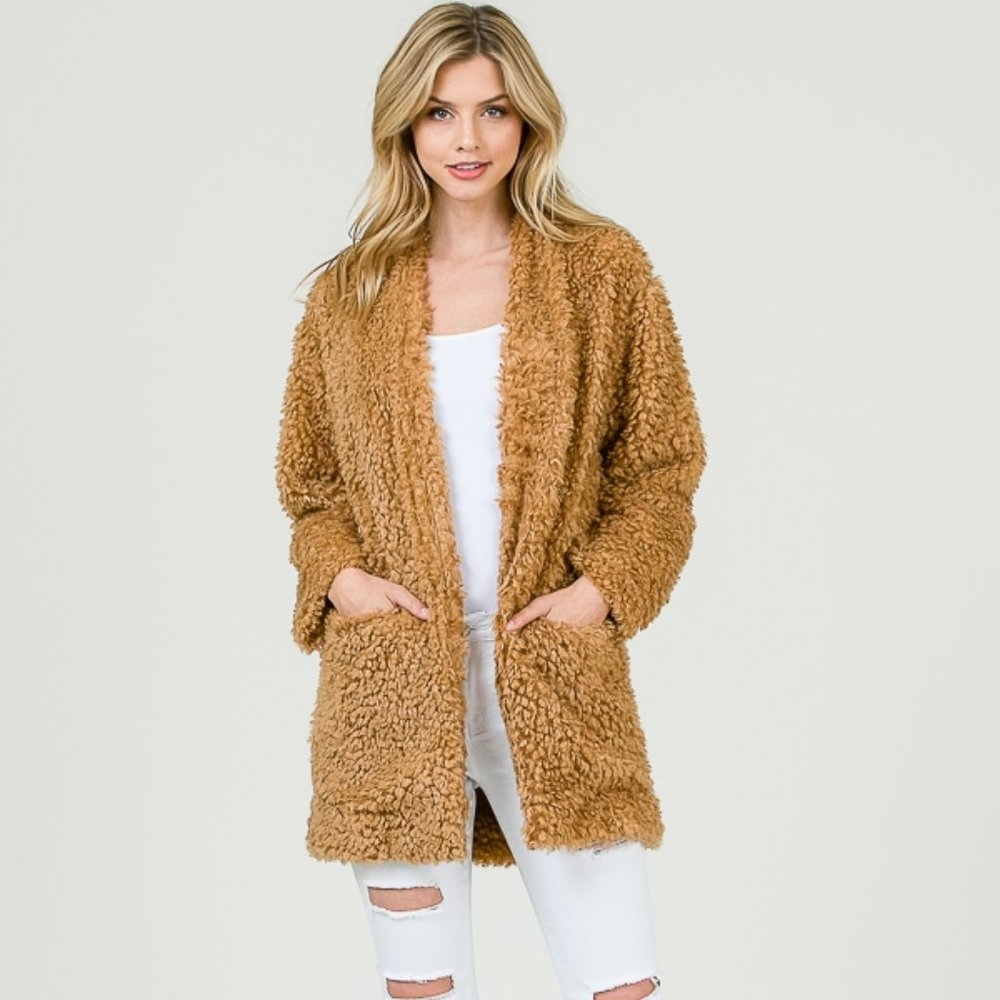 Fuzzy Teddy Coat.